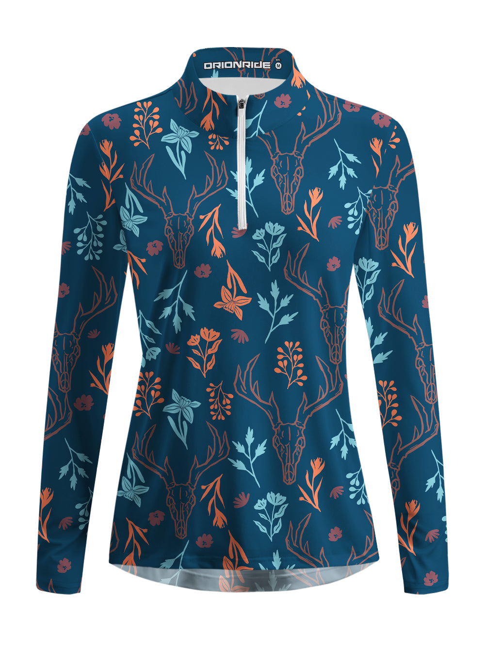 Orionride Forest Riddles Women's Quarter Zipper Long Sleeve Jersey