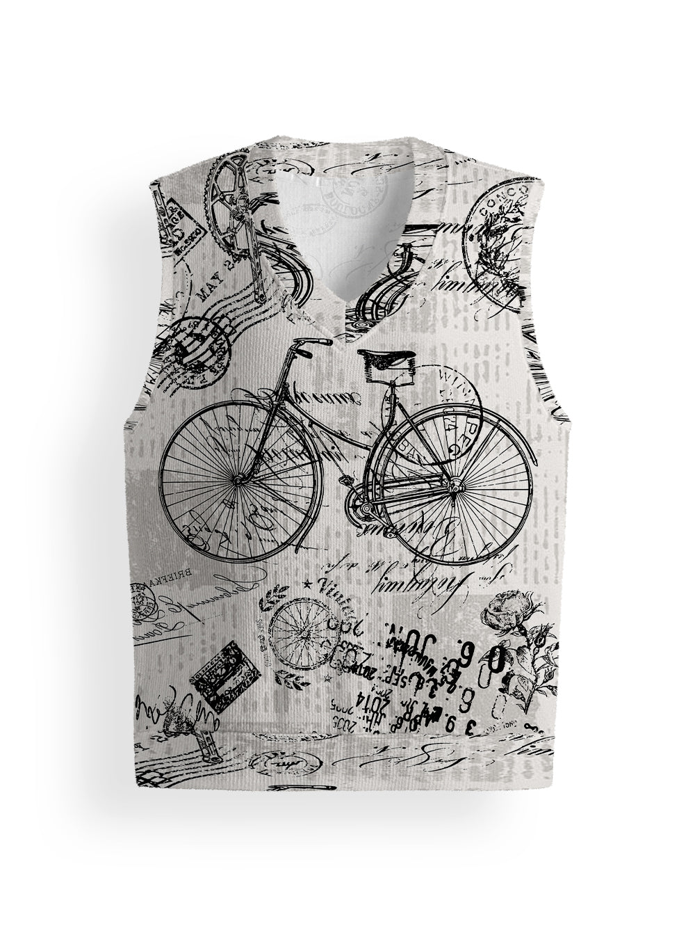 Orionride Nostalgic Bicycle Sweater Vest
