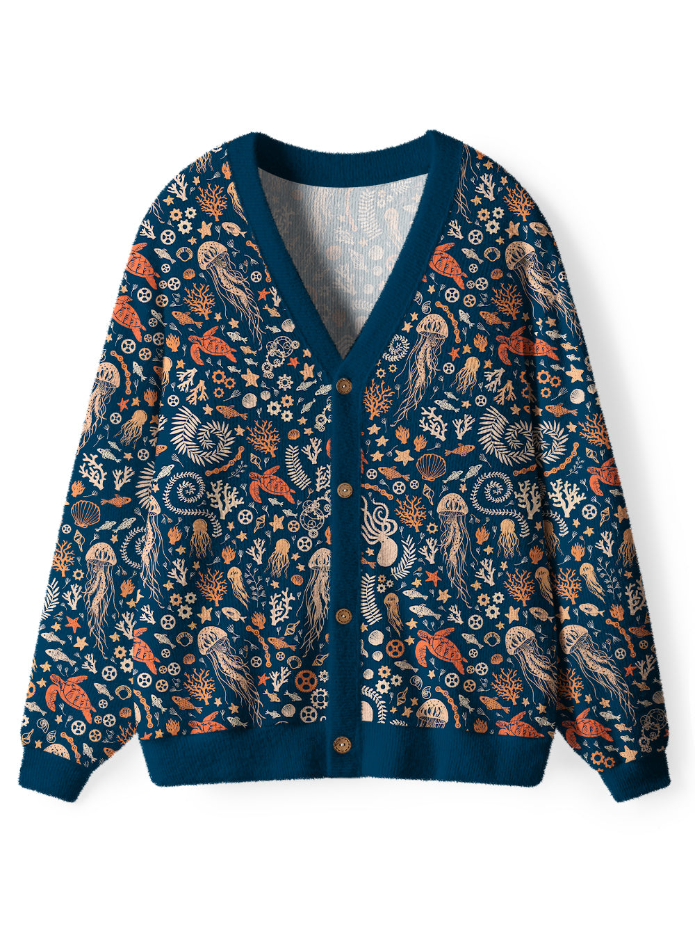 Orionride Ocean Paradise Men's Cardigan Knit Sweaters