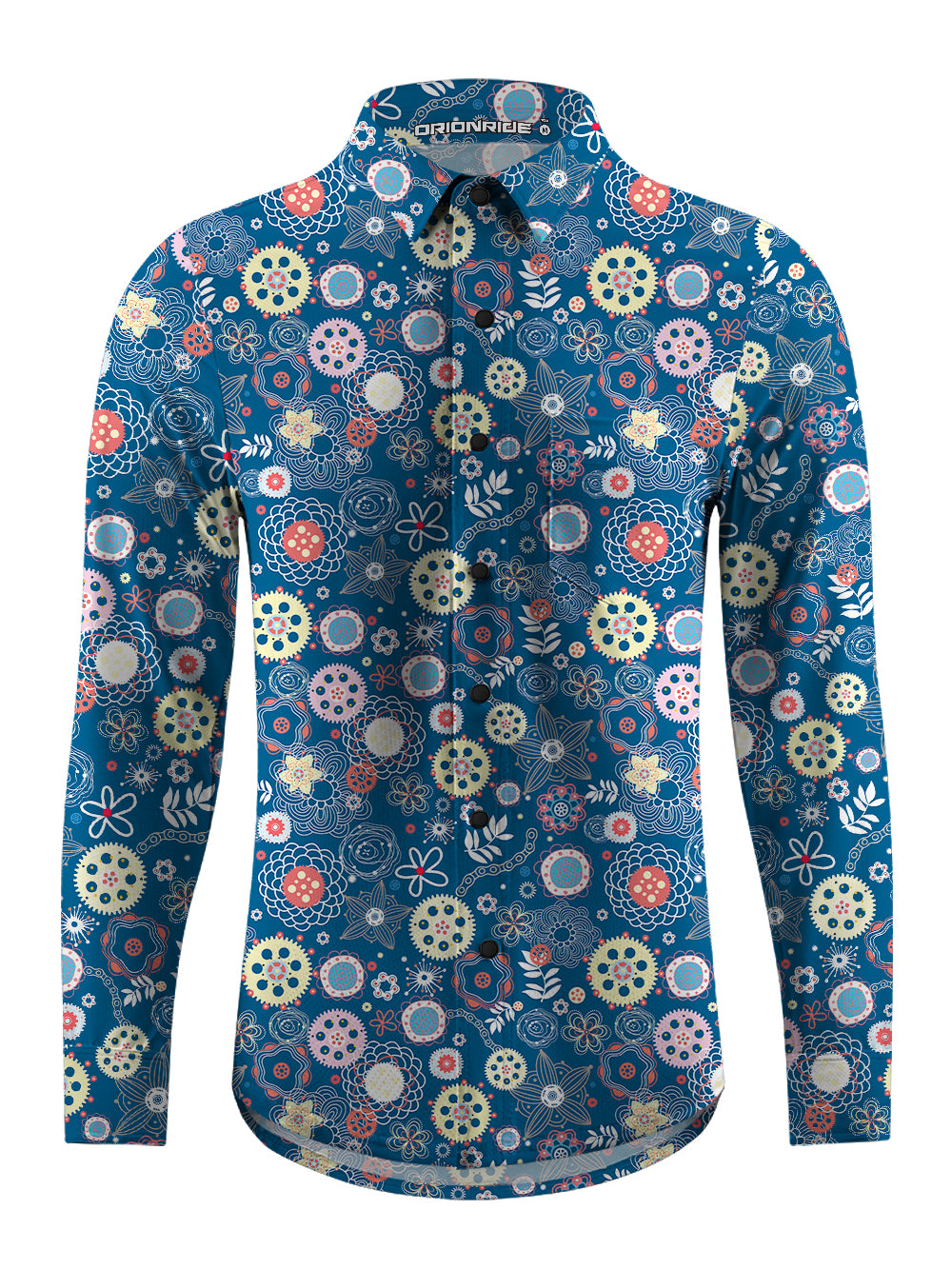 Orionride High Energy Gear Men's Stretchy Breathable Long Sleeve Gravel Shirt