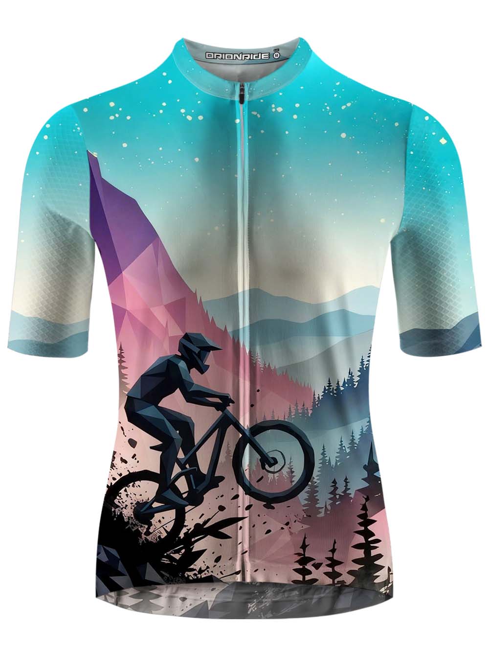 Orionride Cyclists Under The Starry Sky Short Sleeves Cycling Jersey