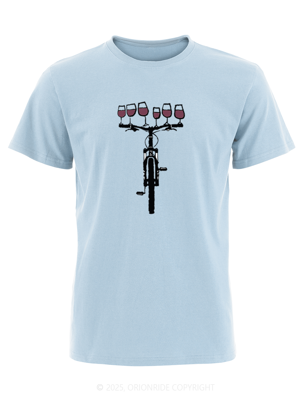 Orionride Red Wine Bicycle Short Sleeves Bike T-Shirt
