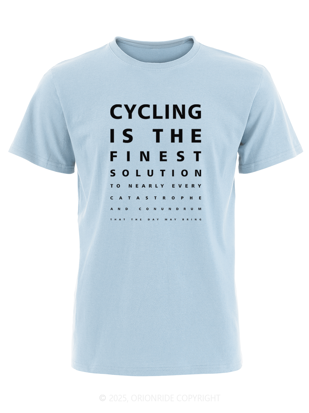 Orionride Funny Vision Chart Short Sleeves Bike T-Shirt