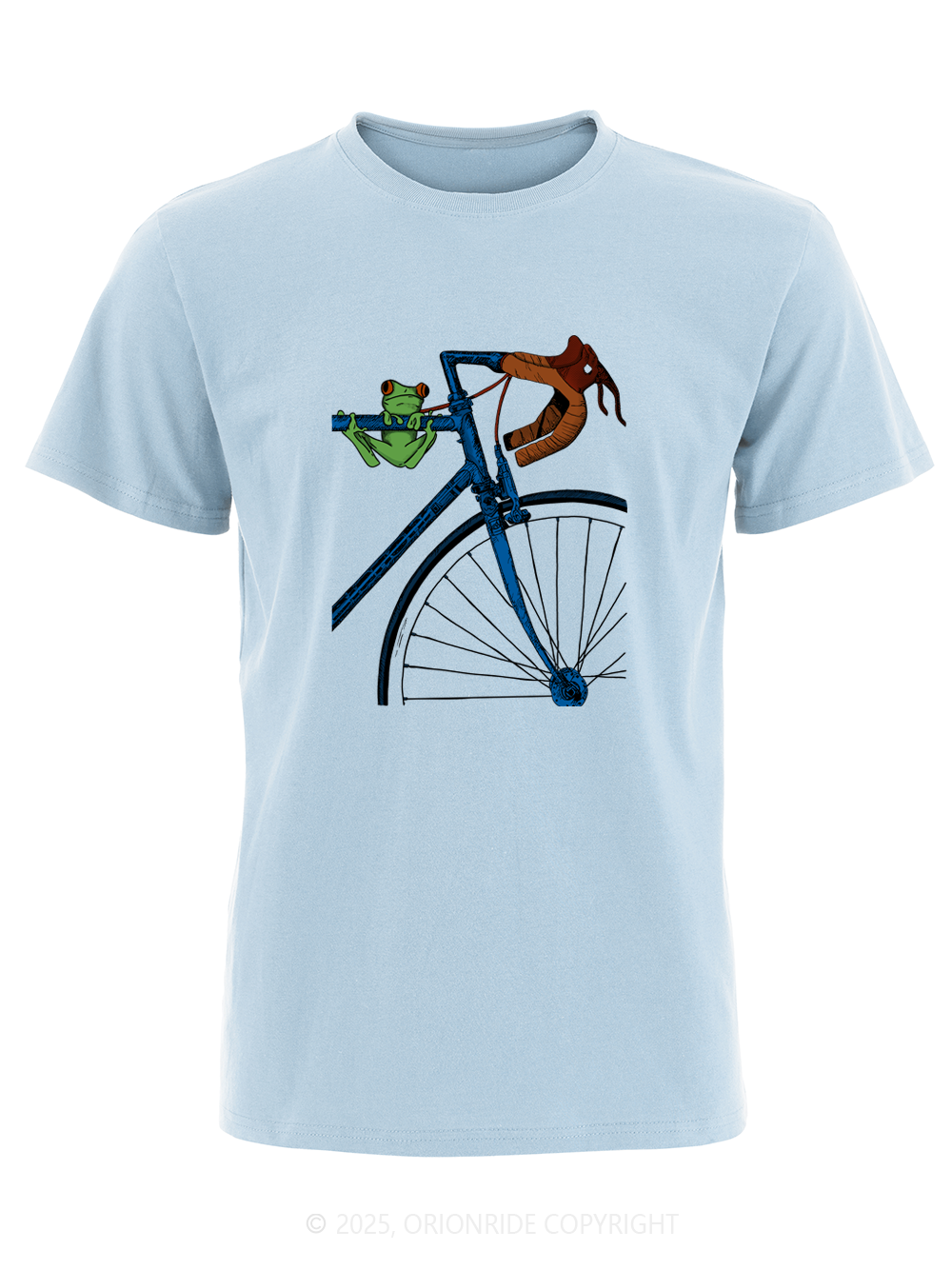 Orionride Frog On The Frame Short Sleeves Bike T-Shirt