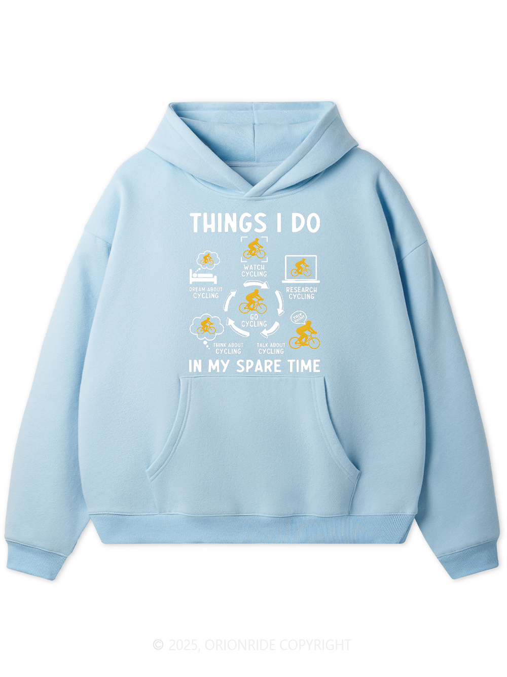 Orionride Cycling Schedule Fleece Hoodie