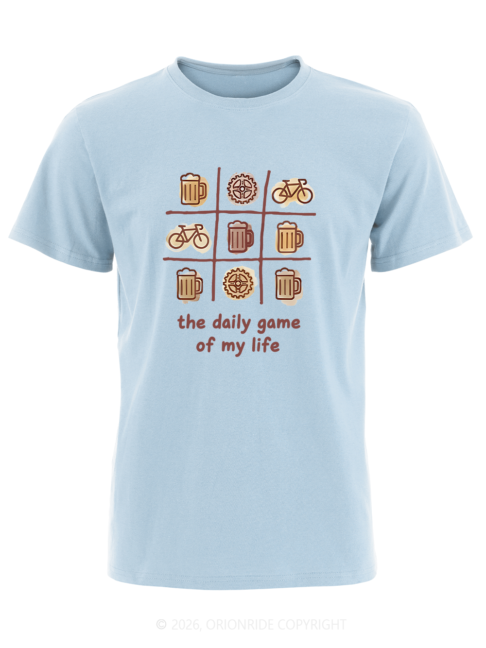 Orionride The Daily Game Of My Life Short Sleeves Bike T-Shirt