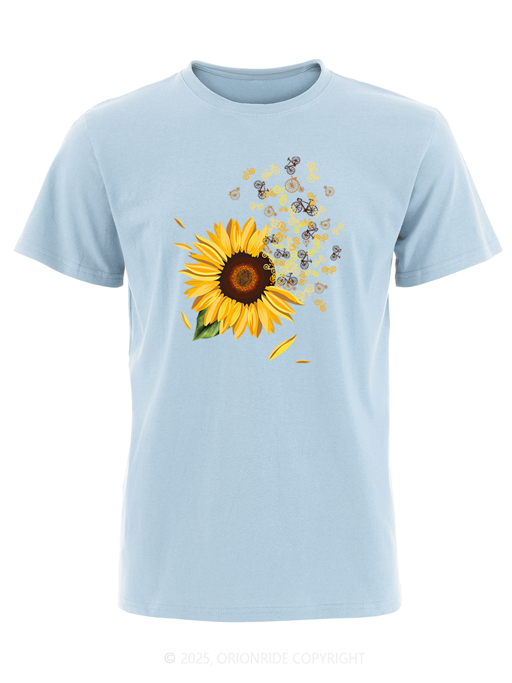 Orionride Blooming Sunflowers Short Sleeves Bike T-Shirt