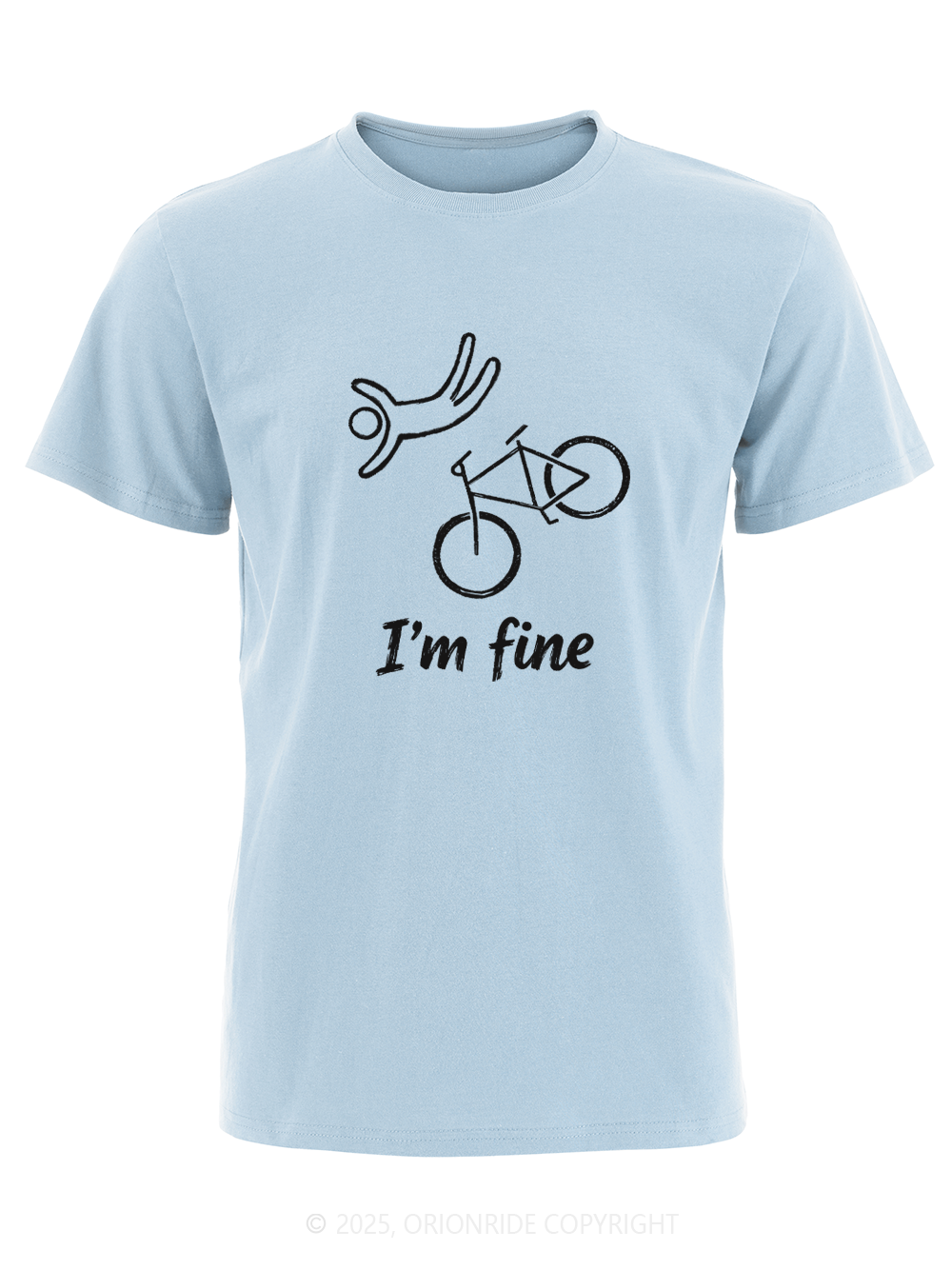 Orionride I'm Fine Short Sleeves Bike T-Shirt