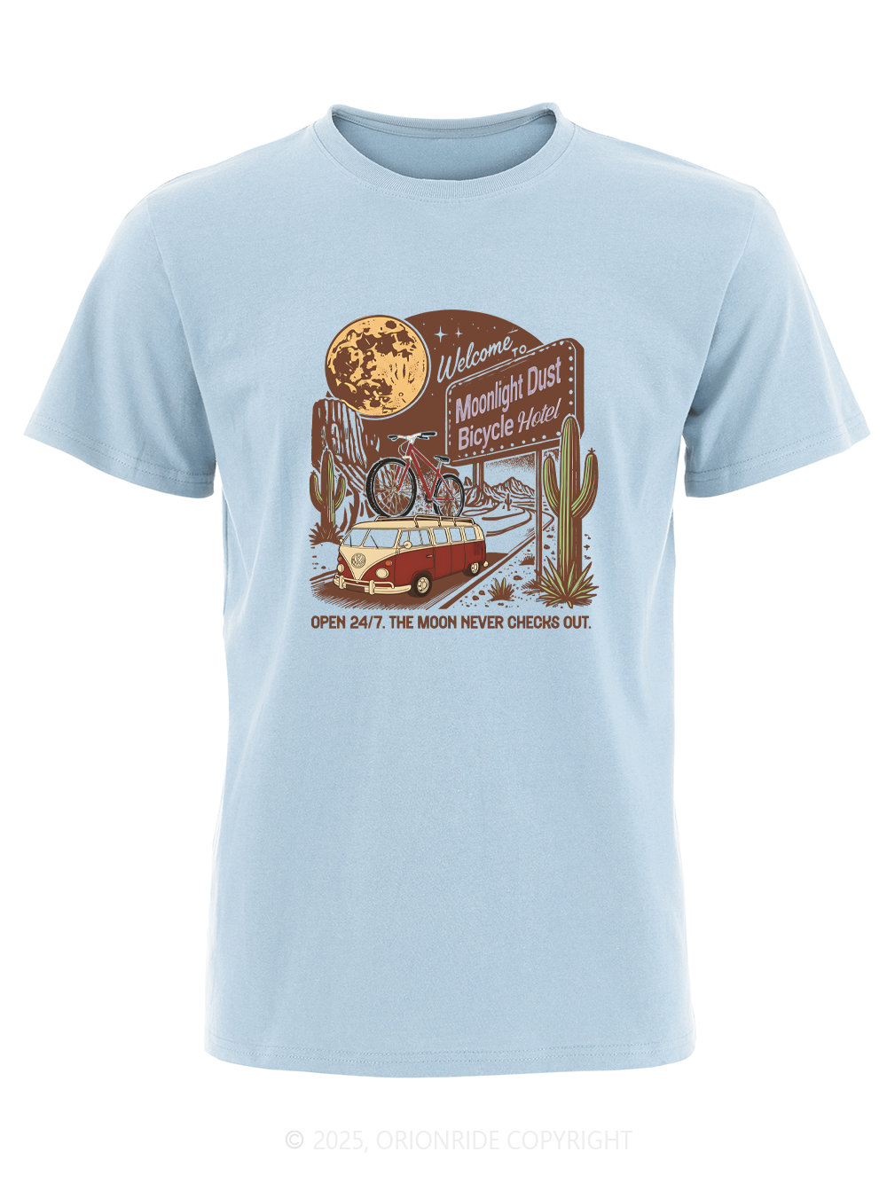 Orionride Moonlight Dust Bicycle Hotel Short Sleeves Bike T-Shirt