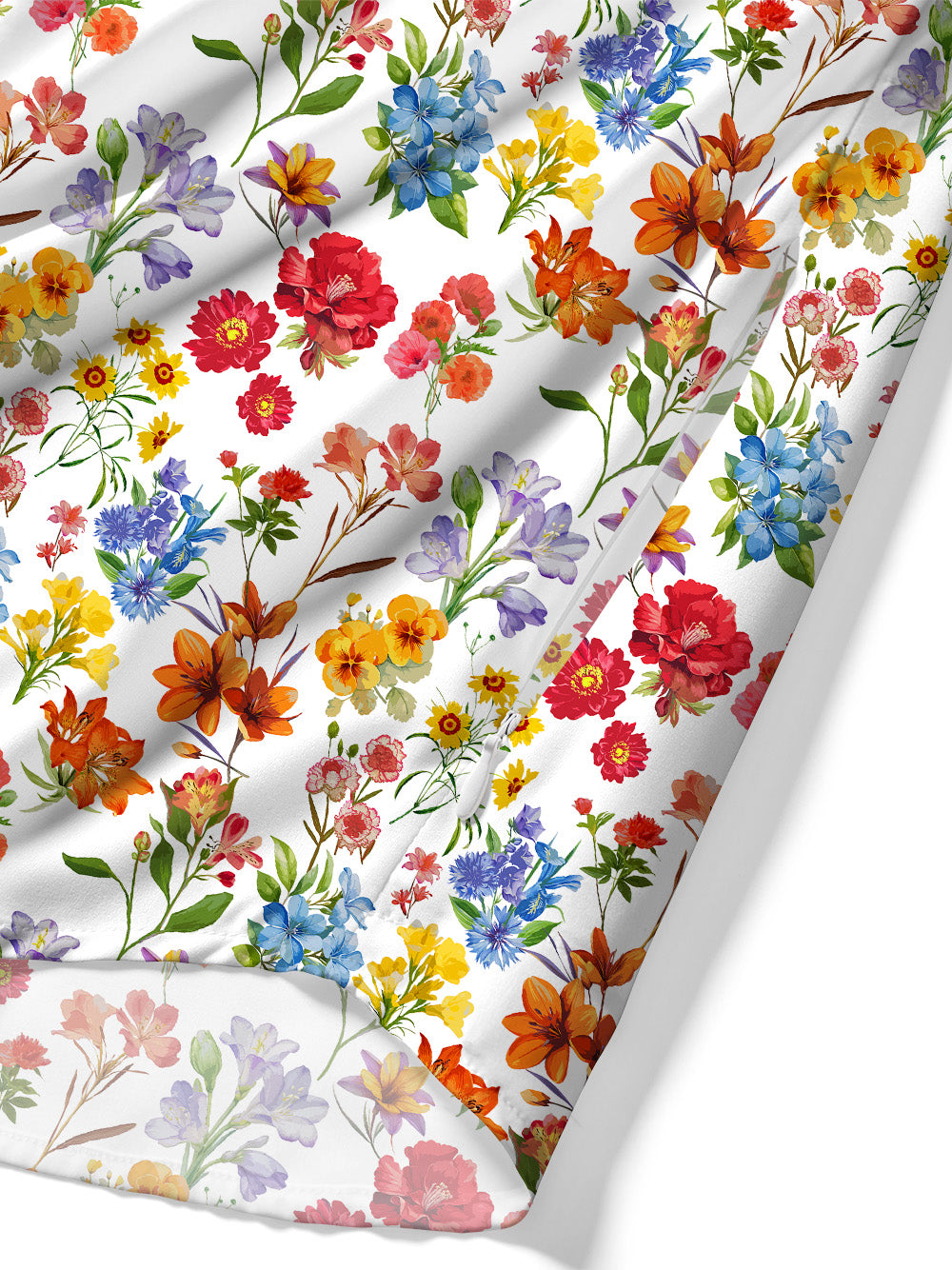 Orionride Sunshine Floral Zipper Pockets Ultra Lightweight Short Sleeves Gravel Shirt