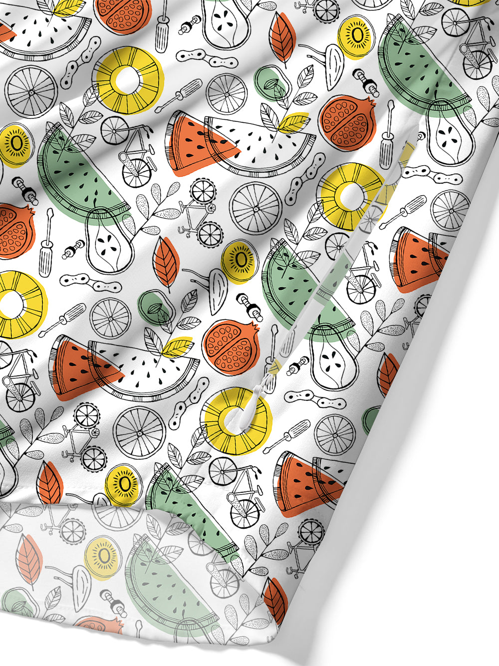 Orionride Fruit Parts Zipper Pockets Ultra Lightweight Short Sleeves Gravel Shirt