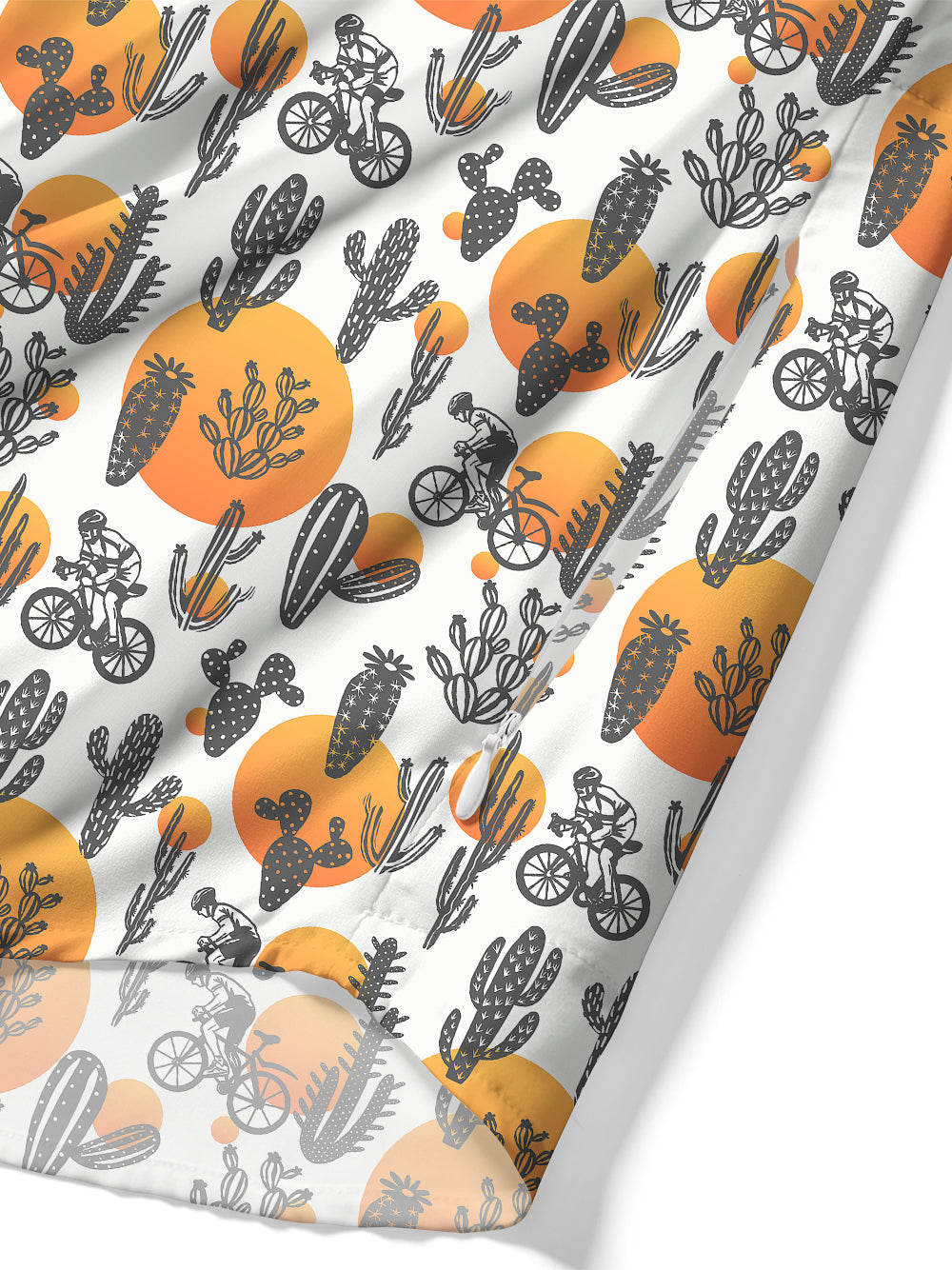 Orionride Cactus Ride Zipper Pockets Ultra Lightweight Short Sleeves Gravel Shirt
