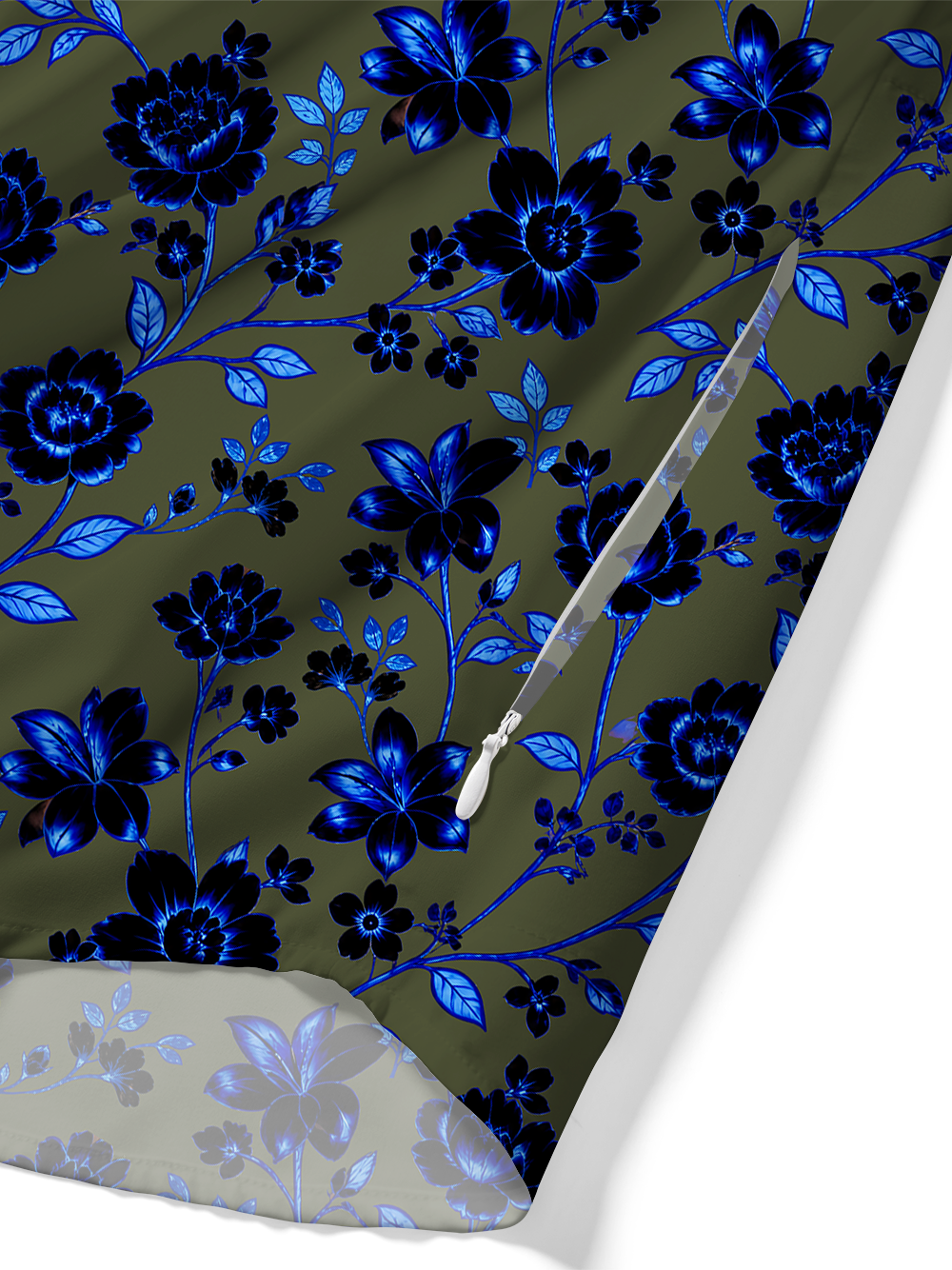 Orionride Fluorescent Flowers Zipper Pockets Ultra Lightweight Short Sleeves Gravel Shirt