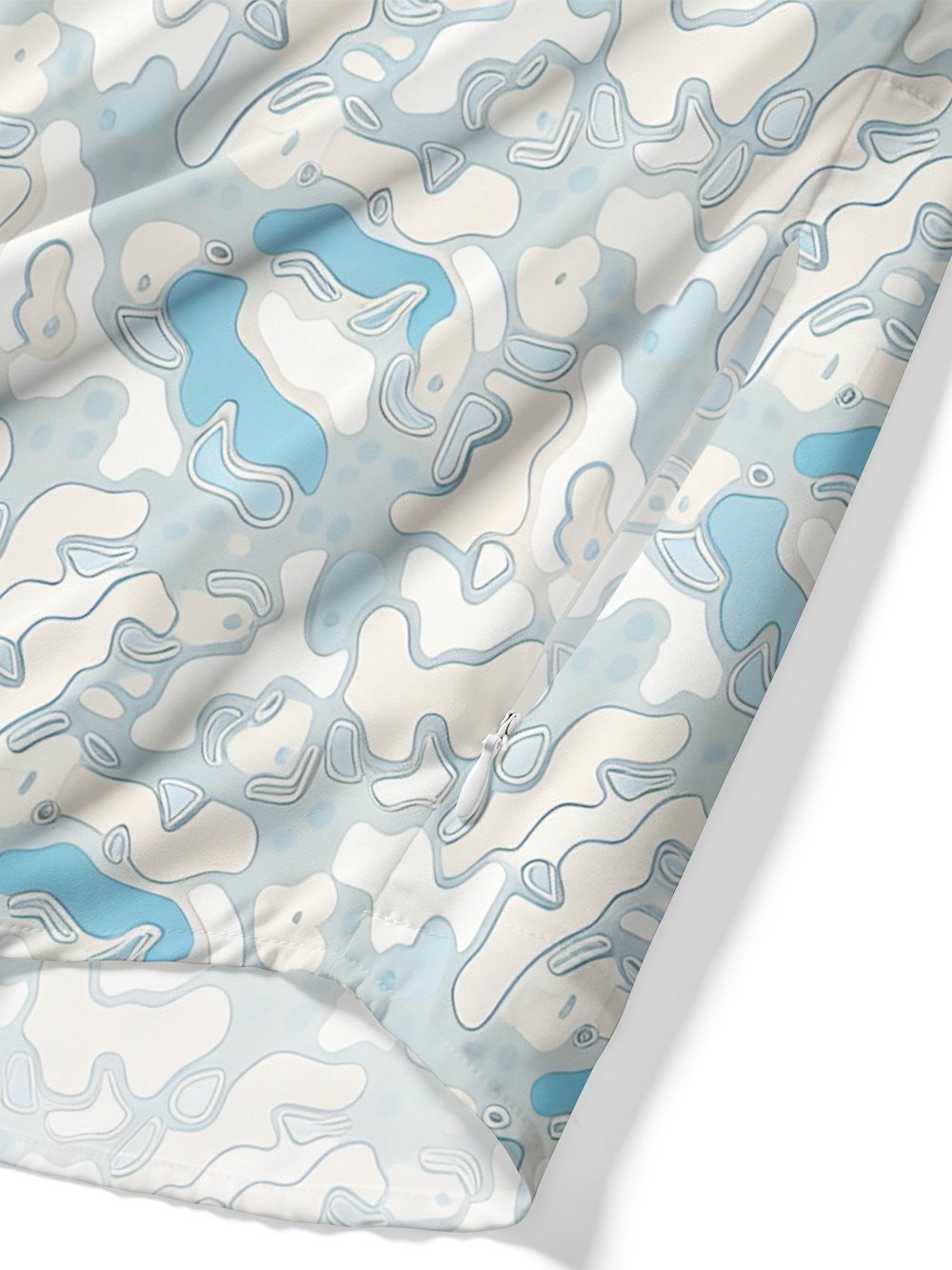 Orionride Geographic Blocks Zipper Pockets Ultra Lightweight Short Sleeves Gravel Shirt