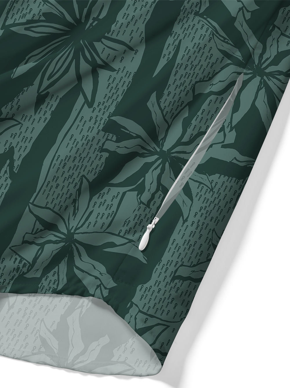 Orionride Chained Flowers Zipper Pockets Ultra Lightweight Short Sleeves Gravel Shirt