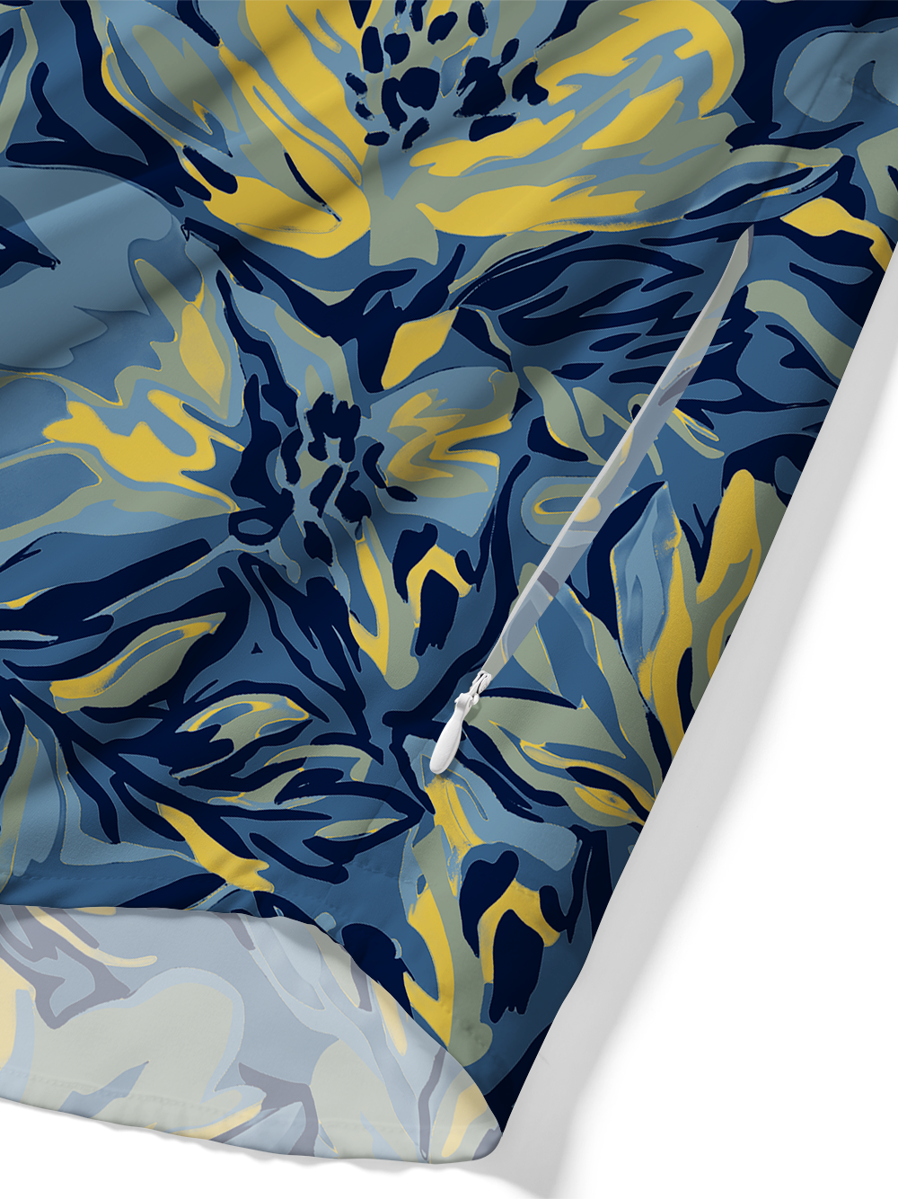 Orionride Floral Doodles Zipper Pockets Ultra Lightweight Short Sleeves Gravel Shirt