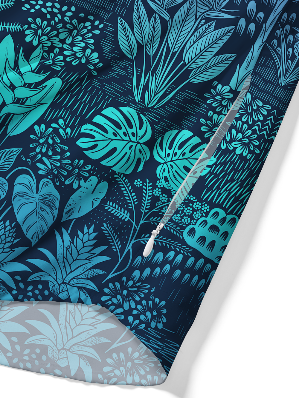 Orionride Passionate Coconut Tree Zipper Pockets Ultra Lightweight Short Sleeves Gravel Shirt
