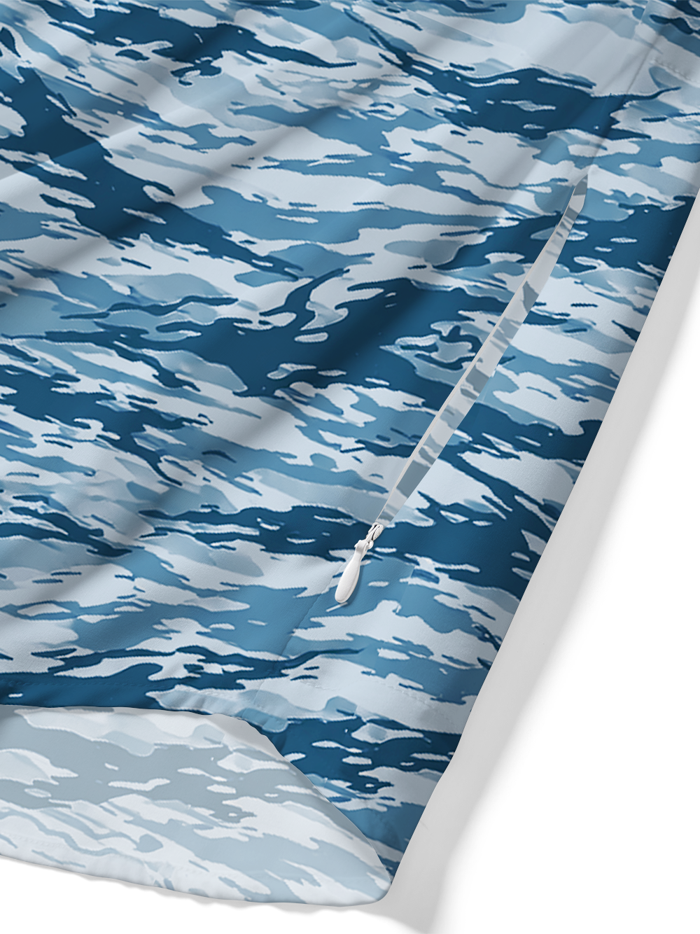 Orionride Blurry Ripples Zipper Pockets Ultra Lightweight Short Sleeves Gravel Shirt