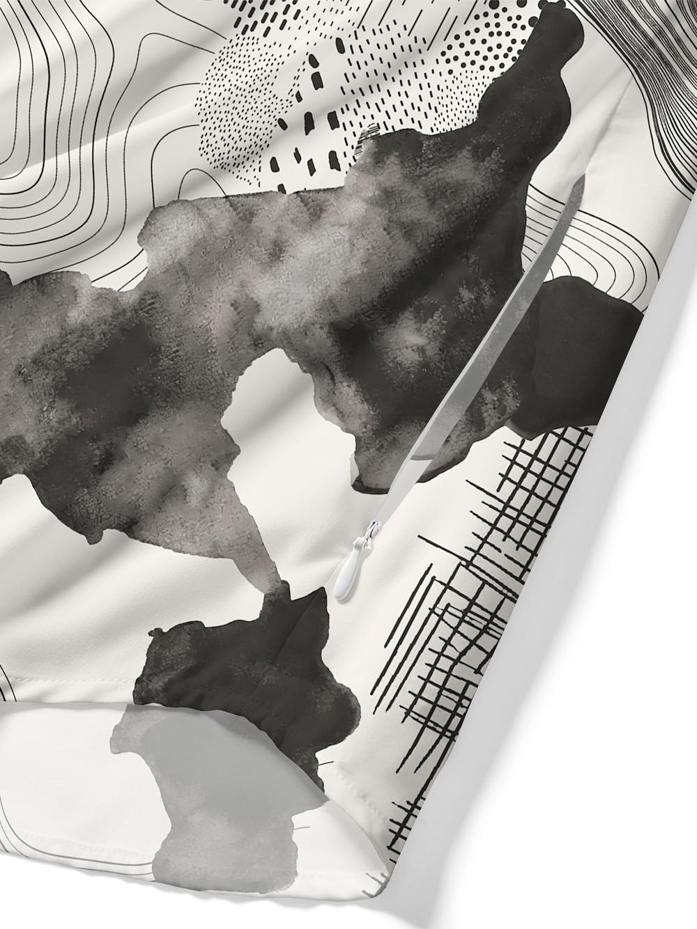 Orionride Abstract Terrain Zipper Pockets Ultra Lightweight Short Sleeves Gravel Shirt