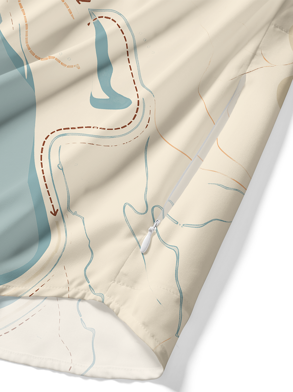 Orionride Map Ride Trail Zipper Pockets Ultra Lightweight Short Sleeves Gravel Shirt