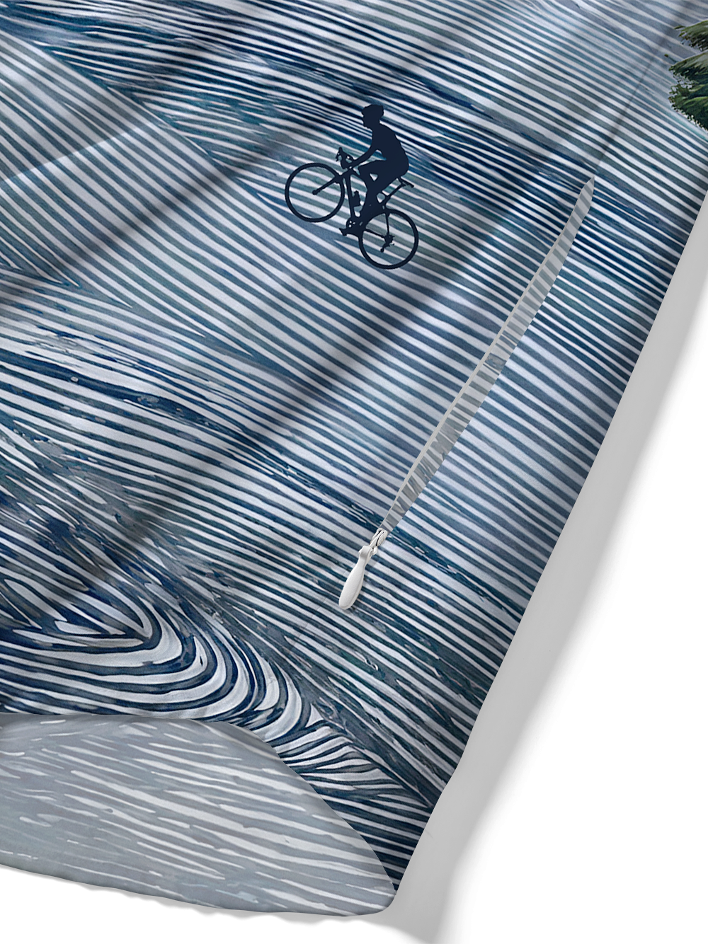 Orionride Misty Forest Ride Zipper Pockets Ultra Lightweight Short Sleeves Gravel Shirt