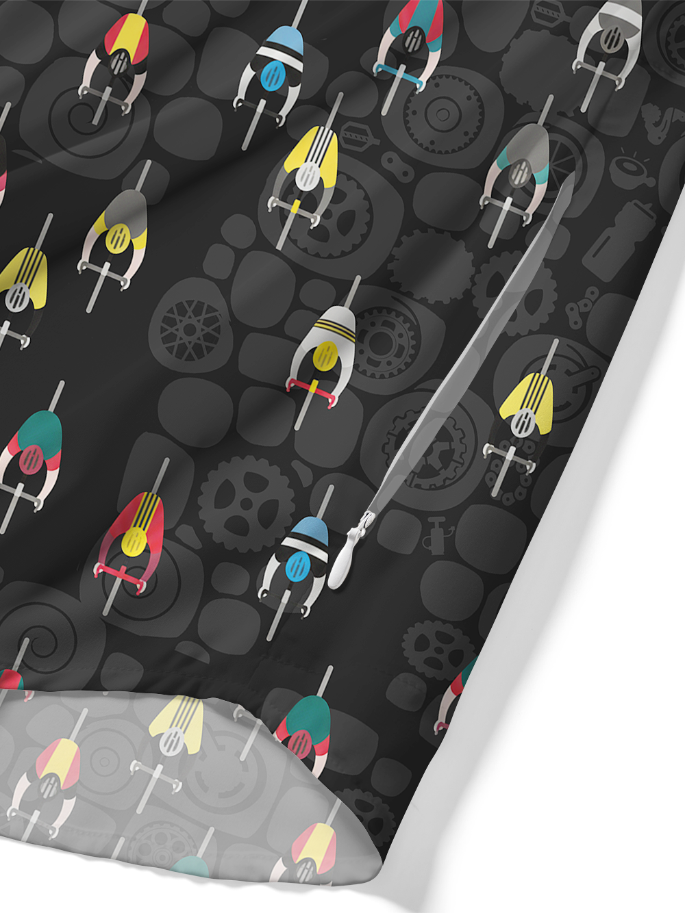 Orionride The World Of Cyclists Zipper Pockets Ultra Lightweight Short Sleeves Gravel Shirt