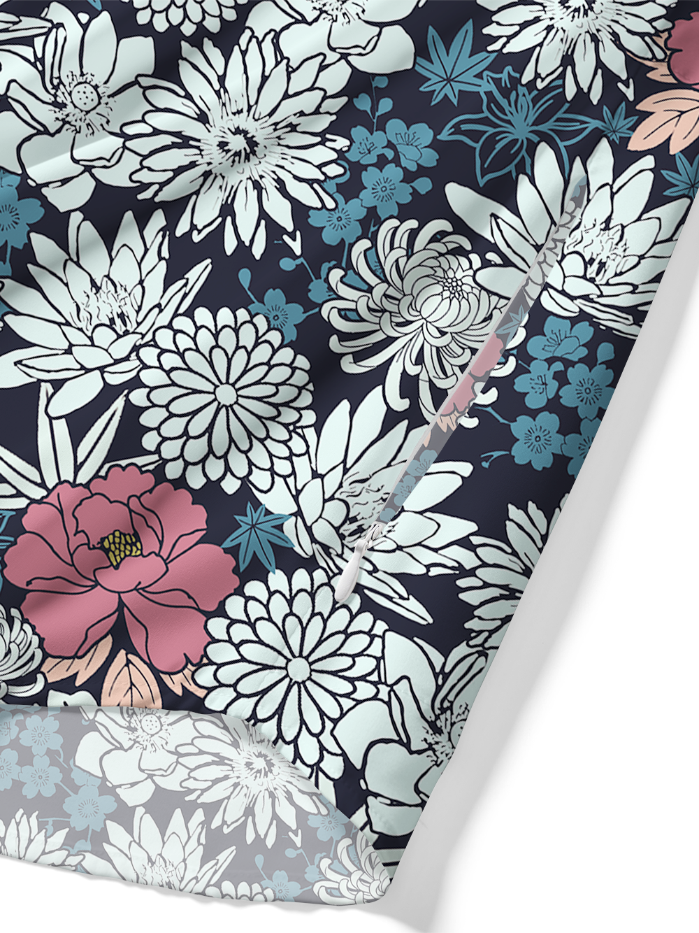 Orionride Floral Fragrance Zipper Pockets Ultra Lightweight Short Sleeves Gravel Shirt