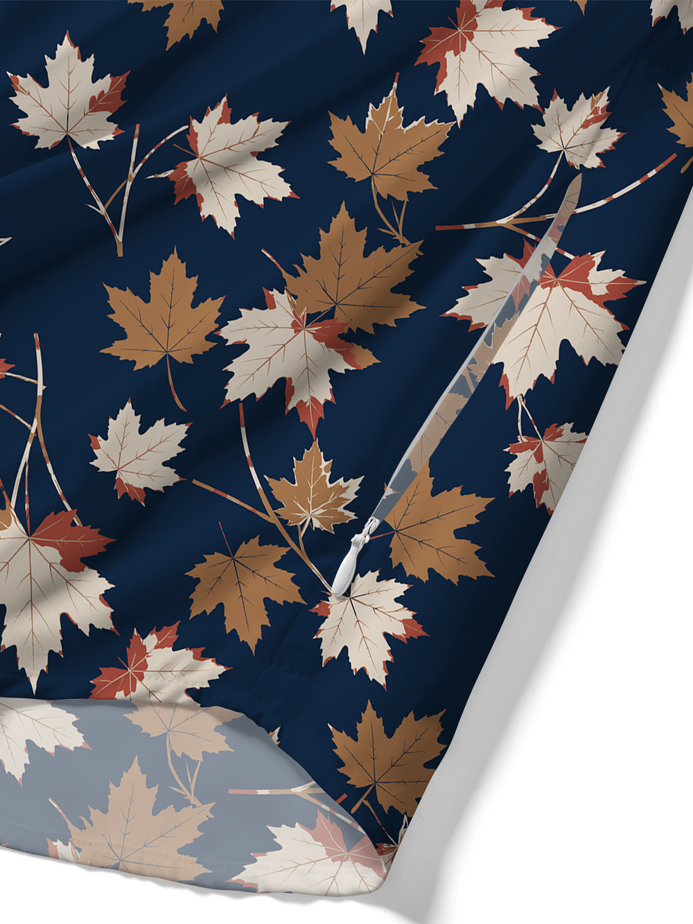 Orionride Autumn Maple Zipper Pockets Ultra Lightweight Short Sleeves Gravel Shirt