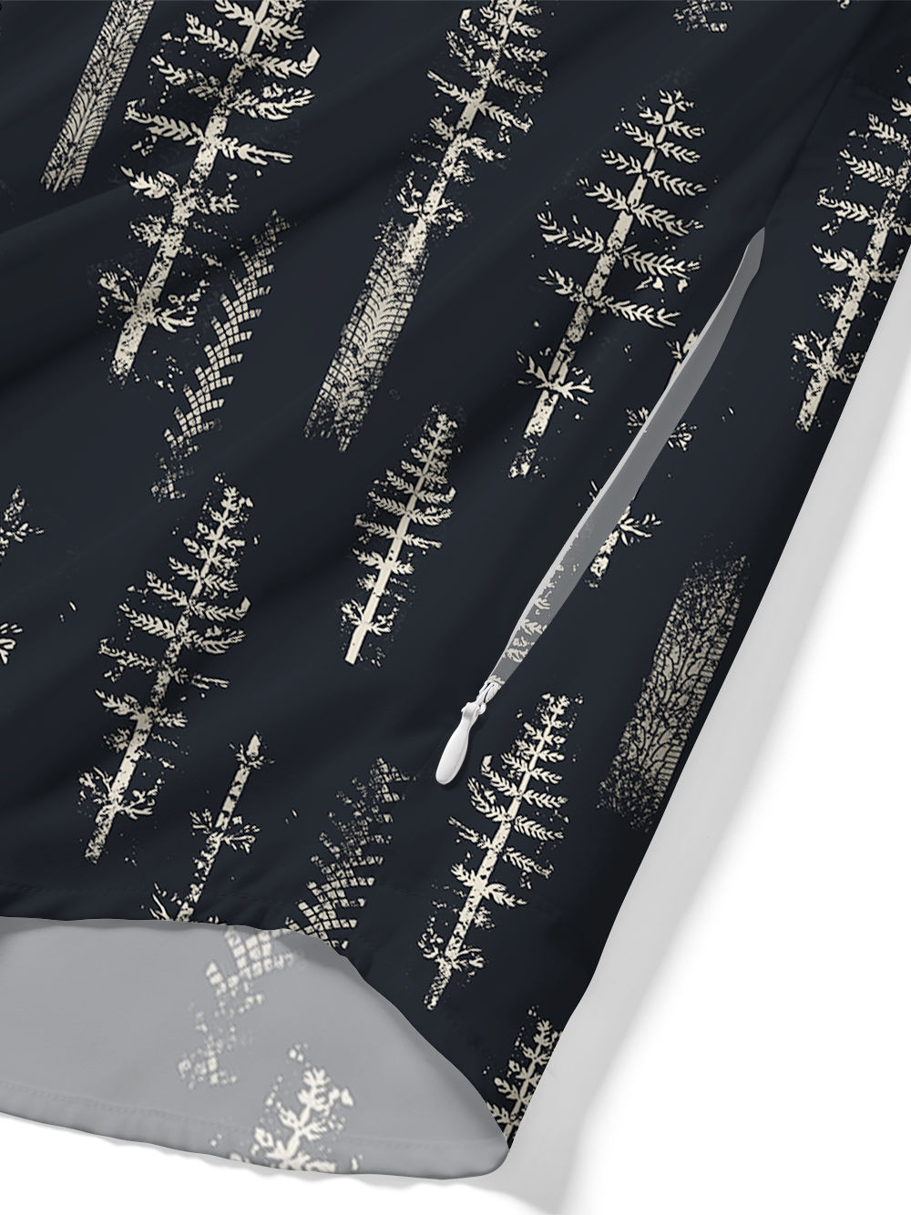 Orionride Tenacious Ferns Zipper Pockets Ultra Lightweight Short Sleeves Gravel Shirt