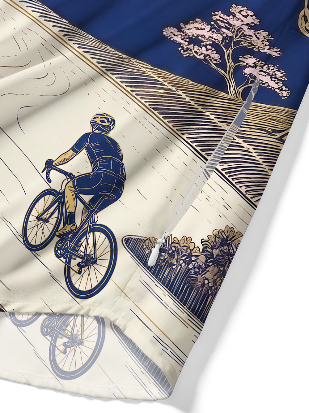Orionride Line Mountain Ride Zipper Pockets Ultra Lightweight Short Sleeves Gravel Shirt
