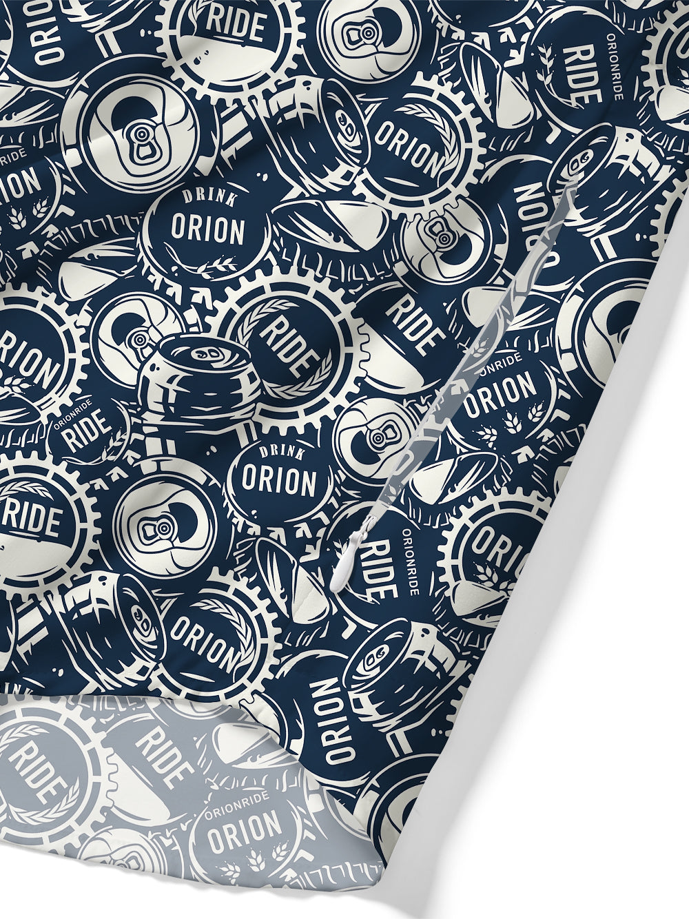 Orionride Riding A Little Drunk Zipper Pockets Ultra Lightweight Short Sleeves Gravel Shirt