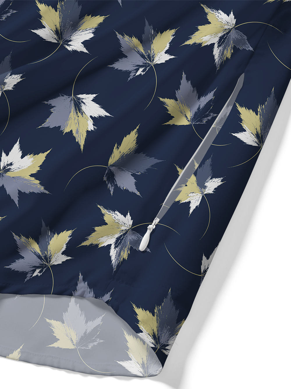 Orionride Dark Leaf Mosaic Zipper Pockets Ultra Lightweight Short Sleeves Gravel Shirt