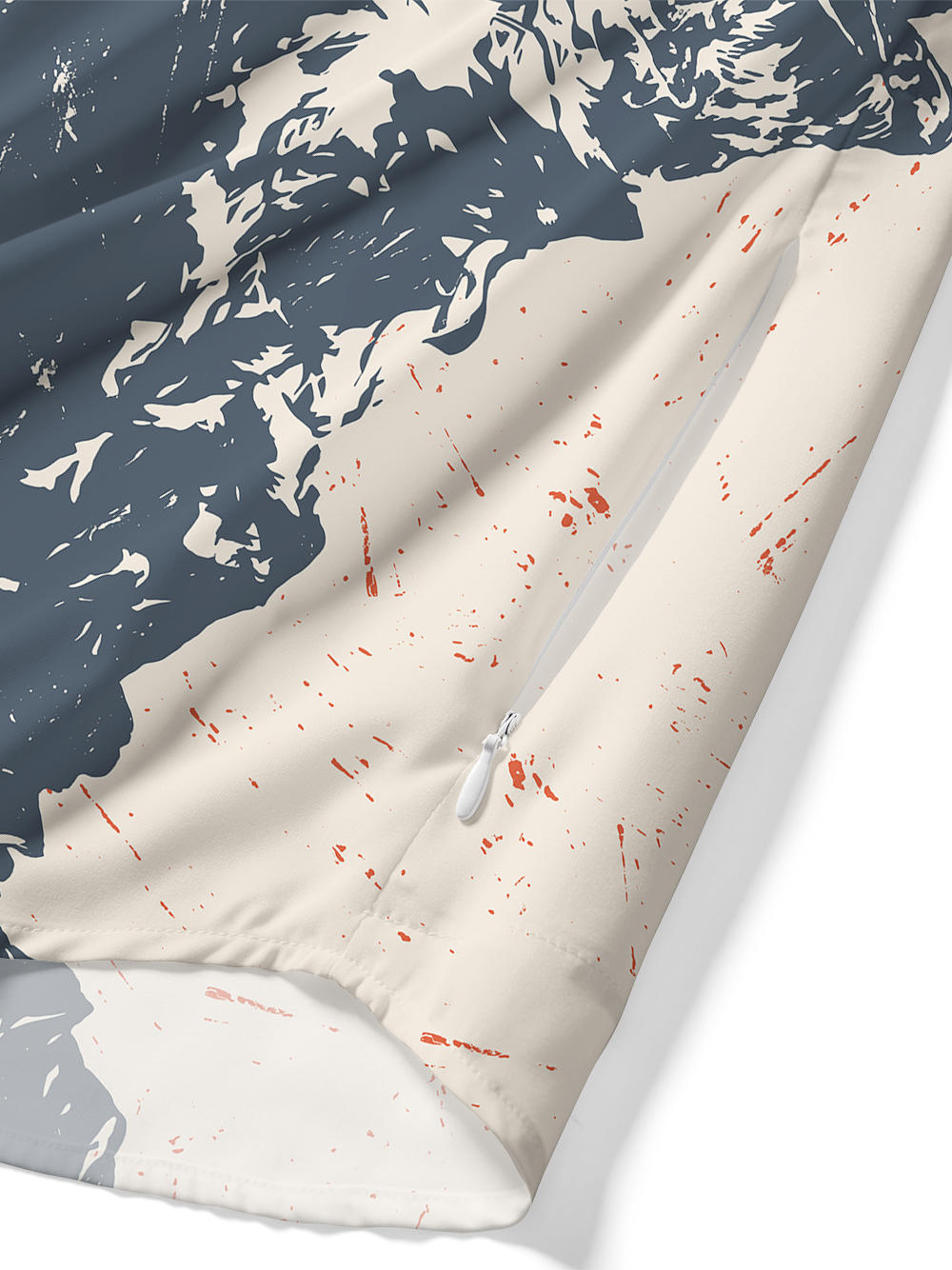 Orionride Mountain Reflection Zipper Pockets Ultra Lightweight Short Sleeves Gravel Shirt