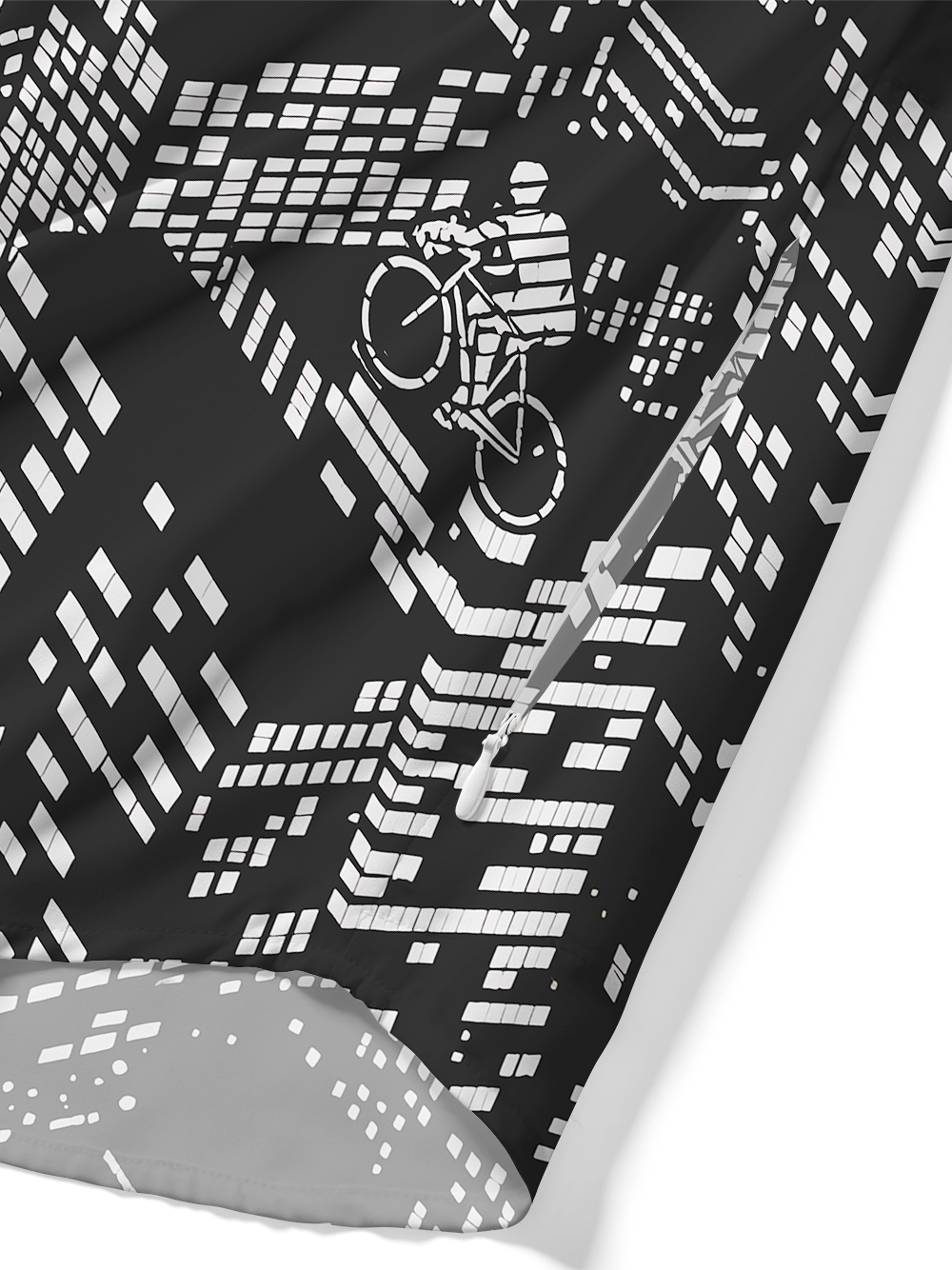 Orionride City Maze Zipper Pockets Ultra Lightweight Short Sleeves Gravel Shirt