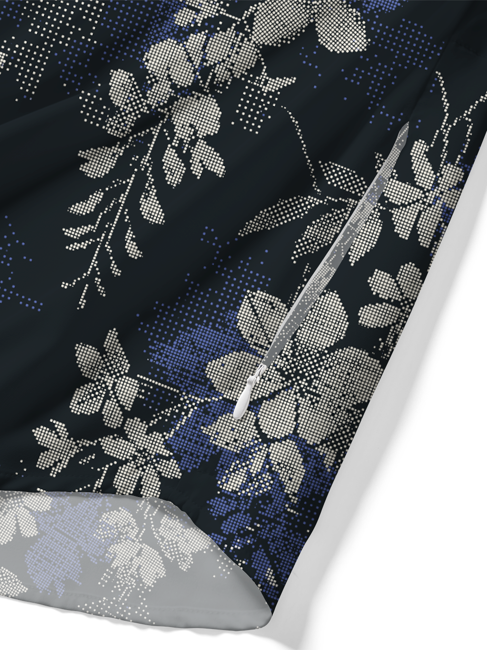 Orionride Pixel Flowers Zipper Pockets Ultra Lightweight Short Sleeves Gravel Shirt