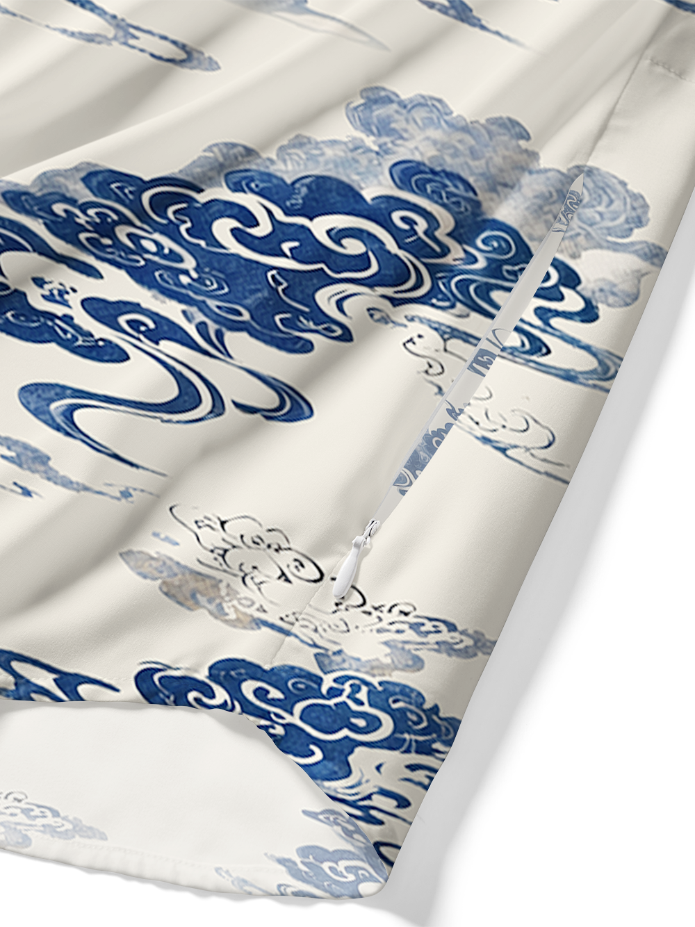 Orionride Auspicious Clouds Zipper Pockets Ultra Lightweight Short Sleeves Gravel Shirt