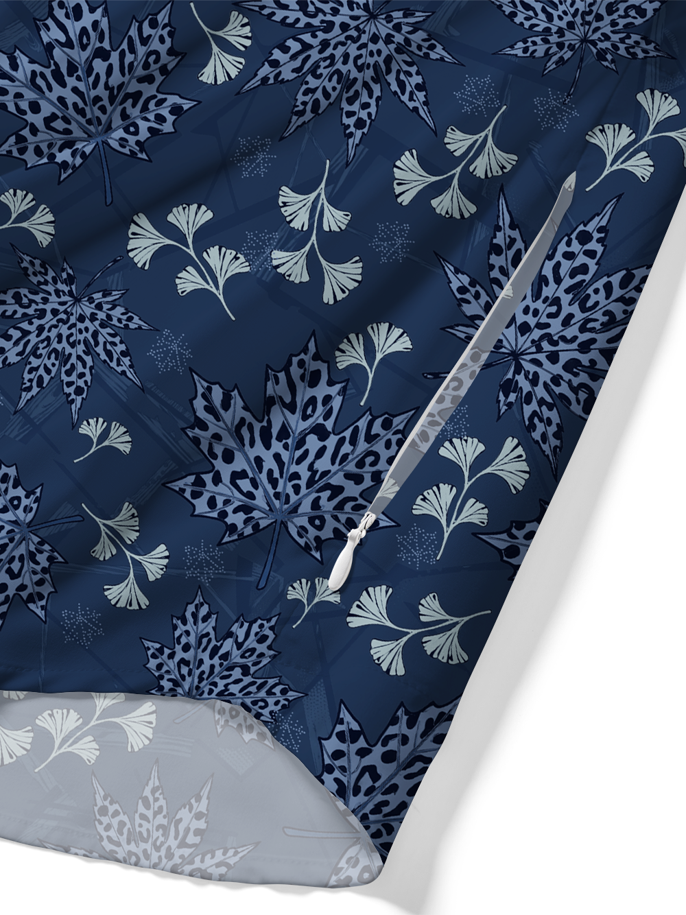 Orionride Leaf Pattern Zipper Pockets Ultra Lightweight Short Sleeves Gravel Shirt