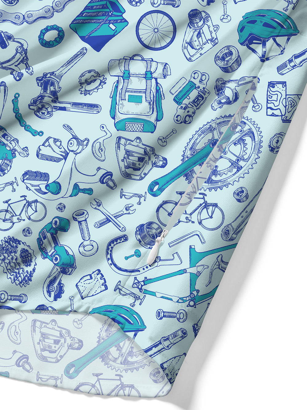 Orionride Rich Parts Zipper Pockets Ultra Lightweight Short Sleeves Gravel Shirt