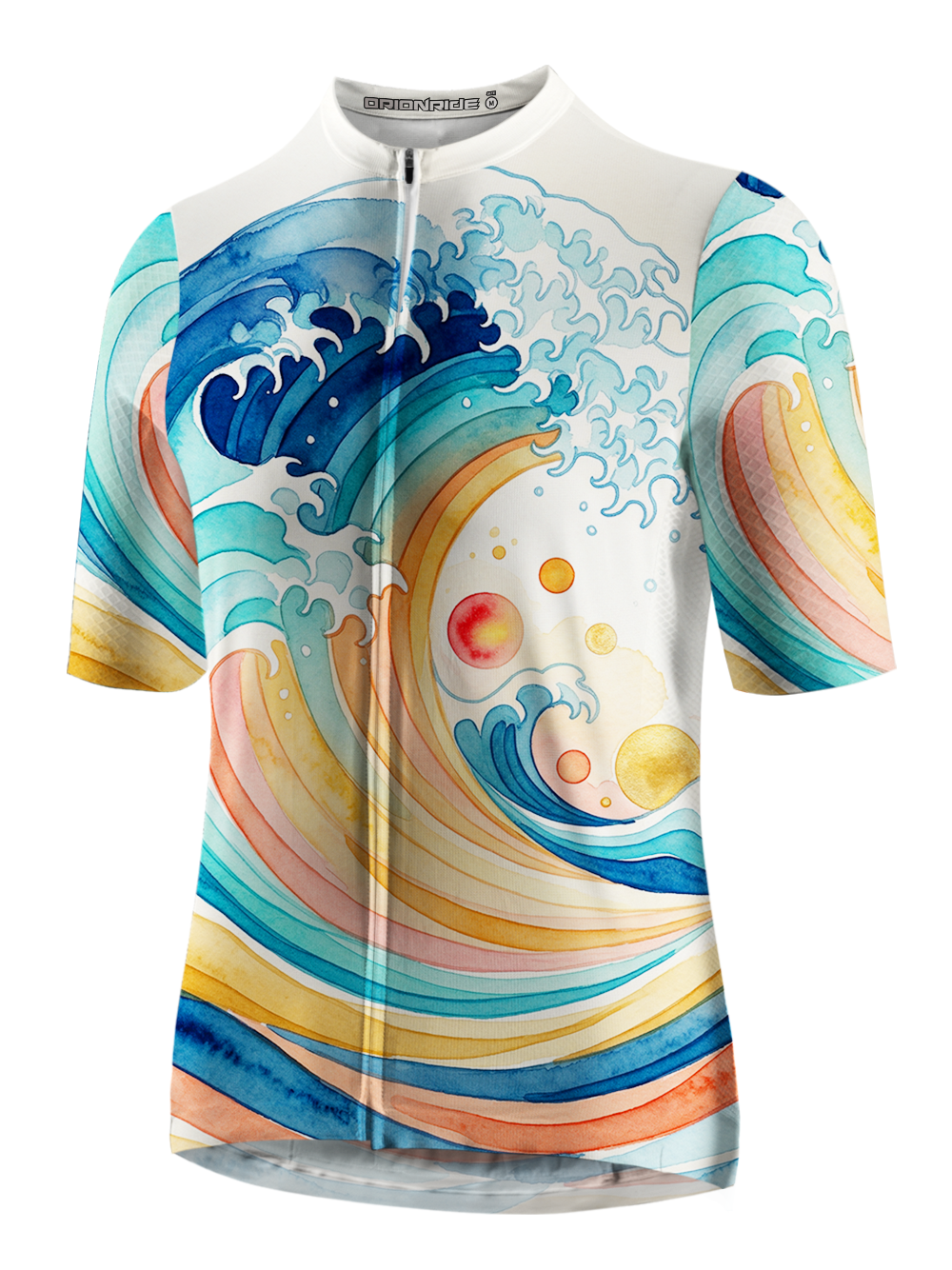 Orionride Waves Crashing Short Sleeves Cycling Jersey