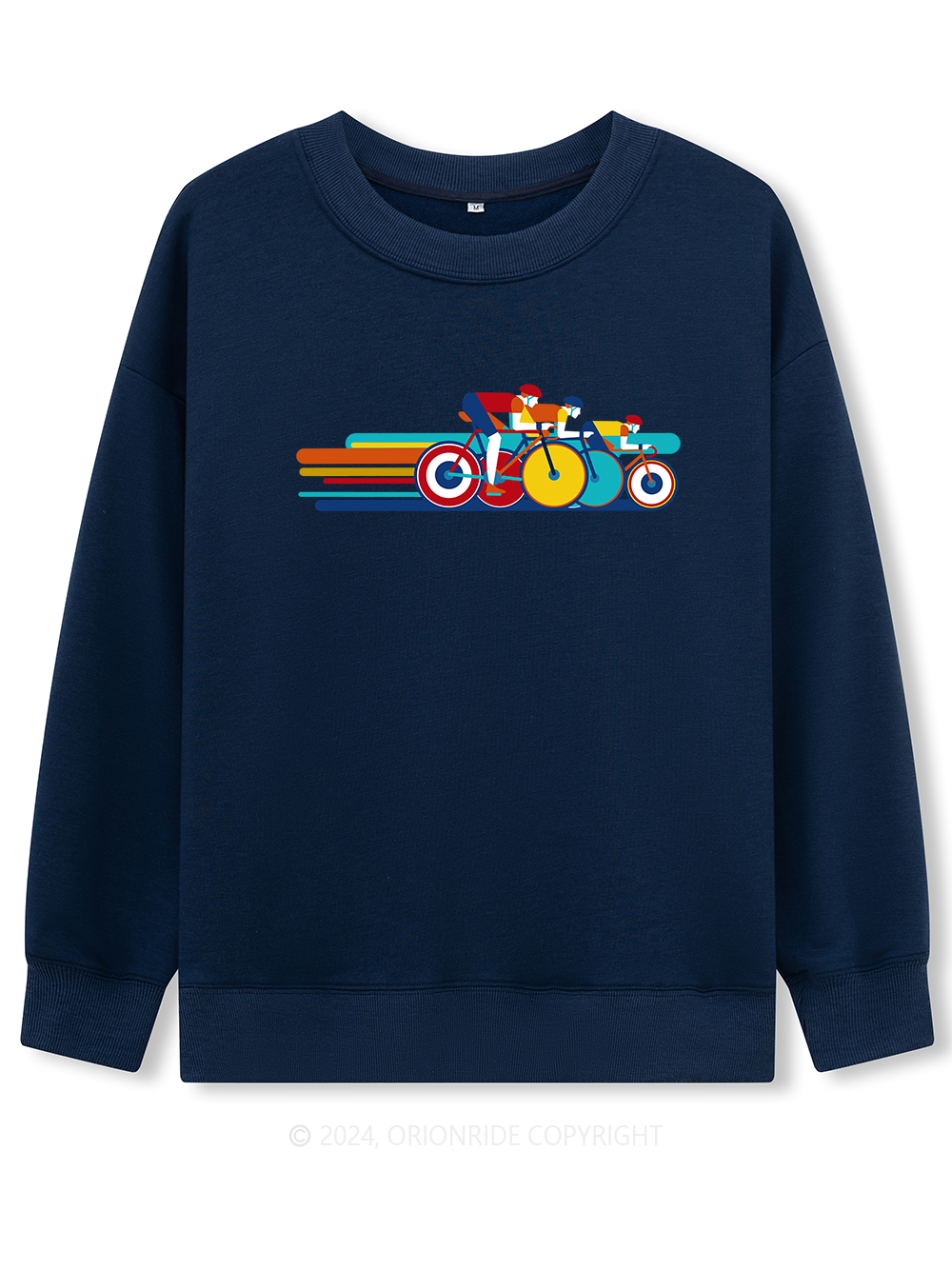 Orionride Long Sleeves Color Bar Cycling Bike Sweatshirts