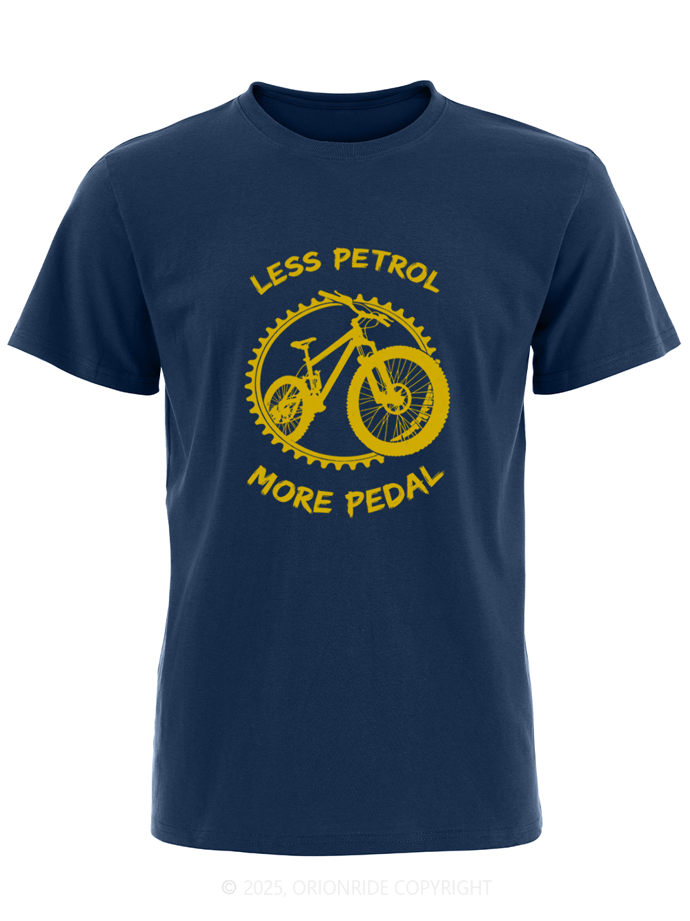 Orionride Less Petrol More Pedal Short Sleeves Bike T-Shirt