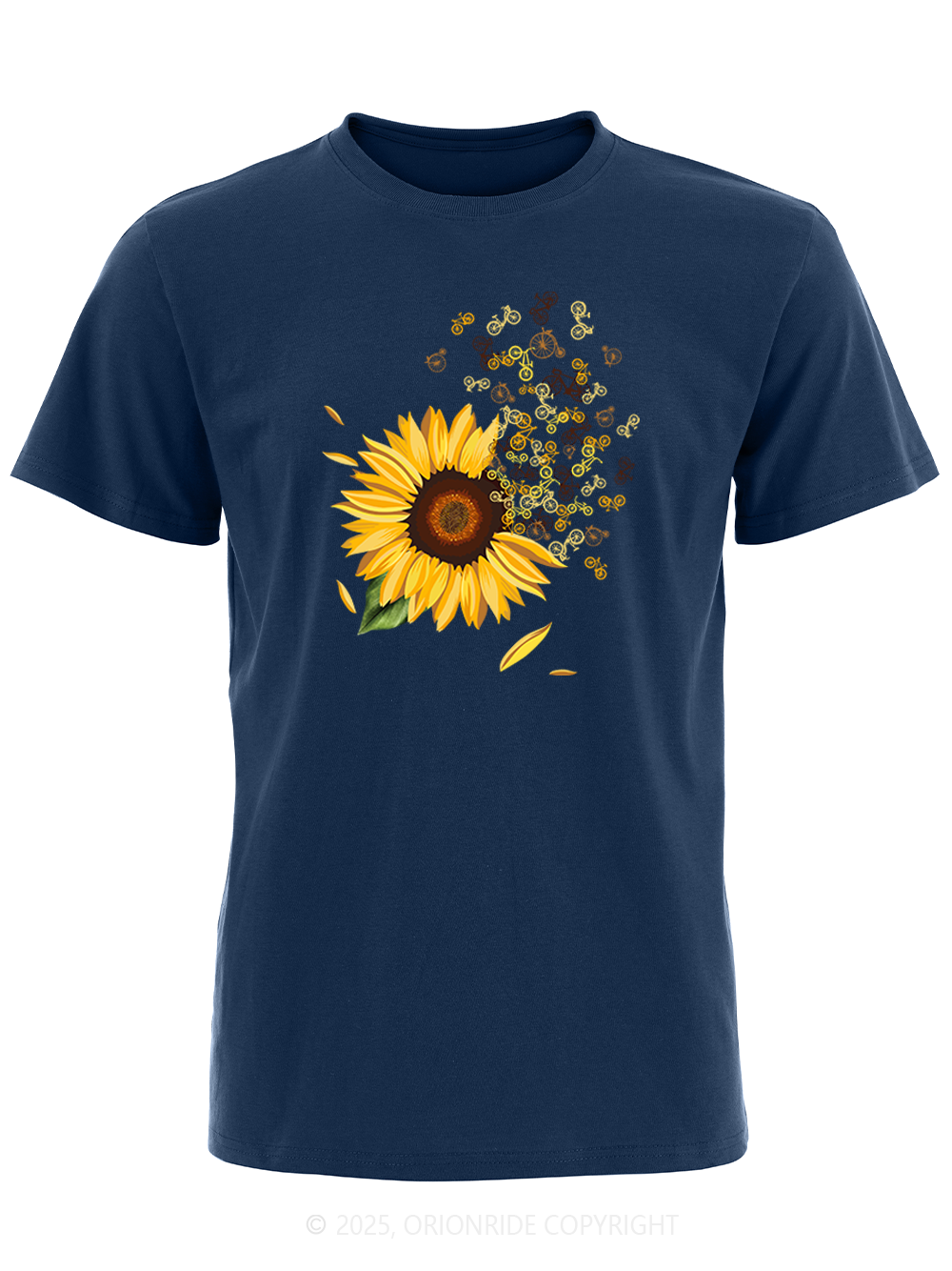 Orionride Blooming Sunflowers Short Sleeves Bike T-Shirt