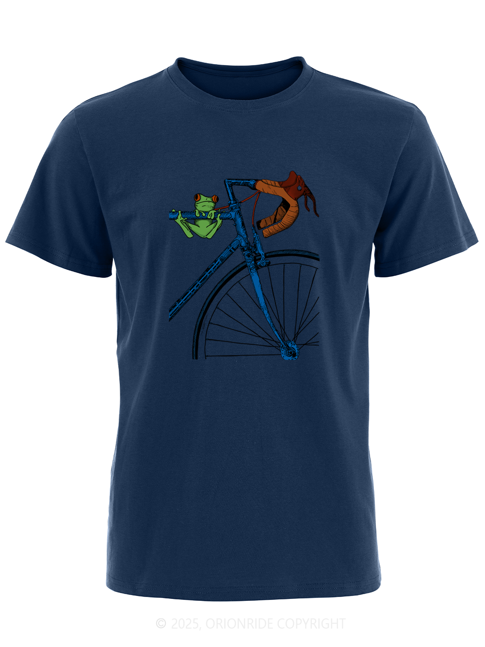 Orionride Frog On The Frame Short Sleeves Bike T-Shirt