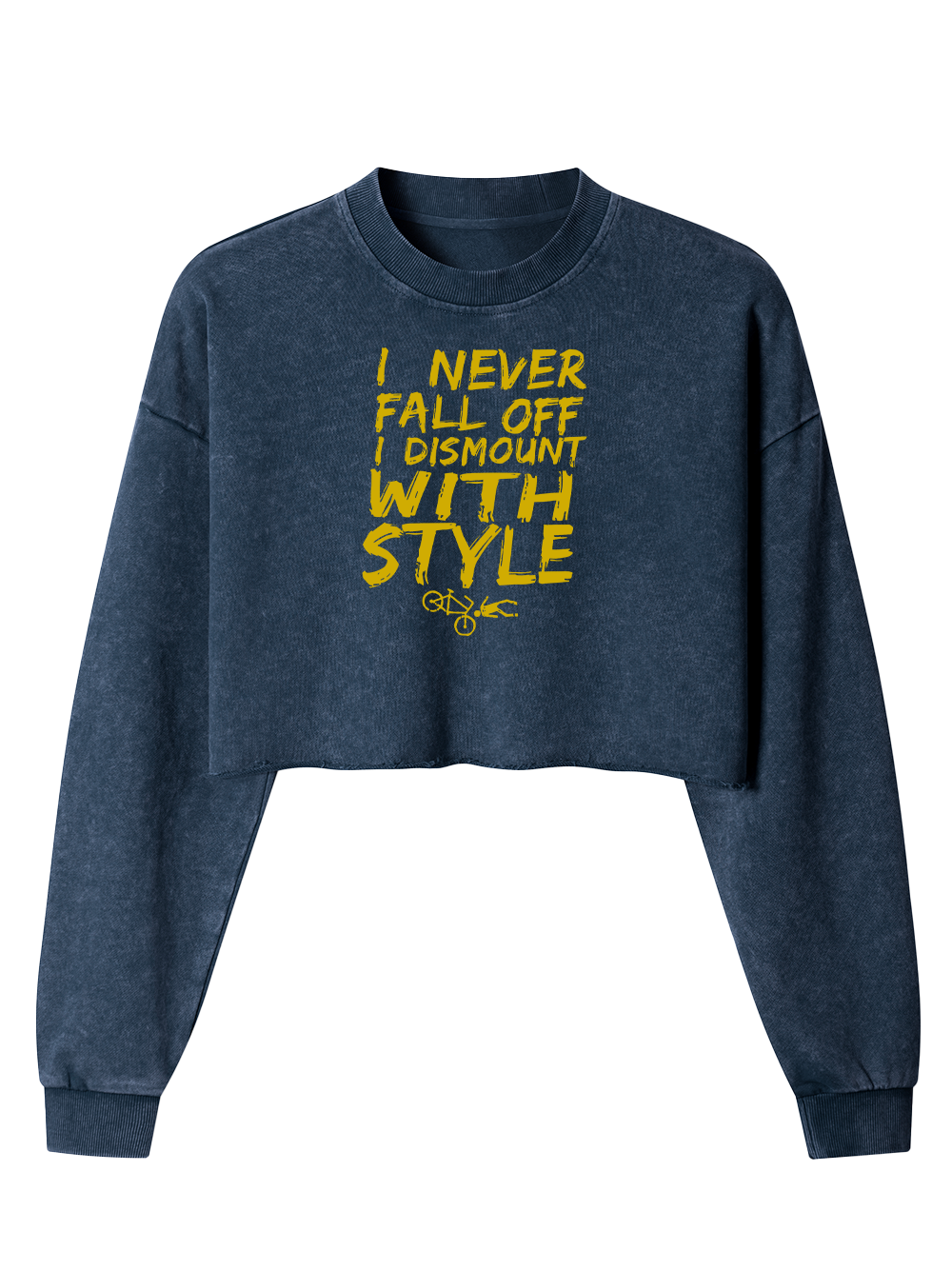 Orionride Riding Style Women's Washed Crop Sweatshirt