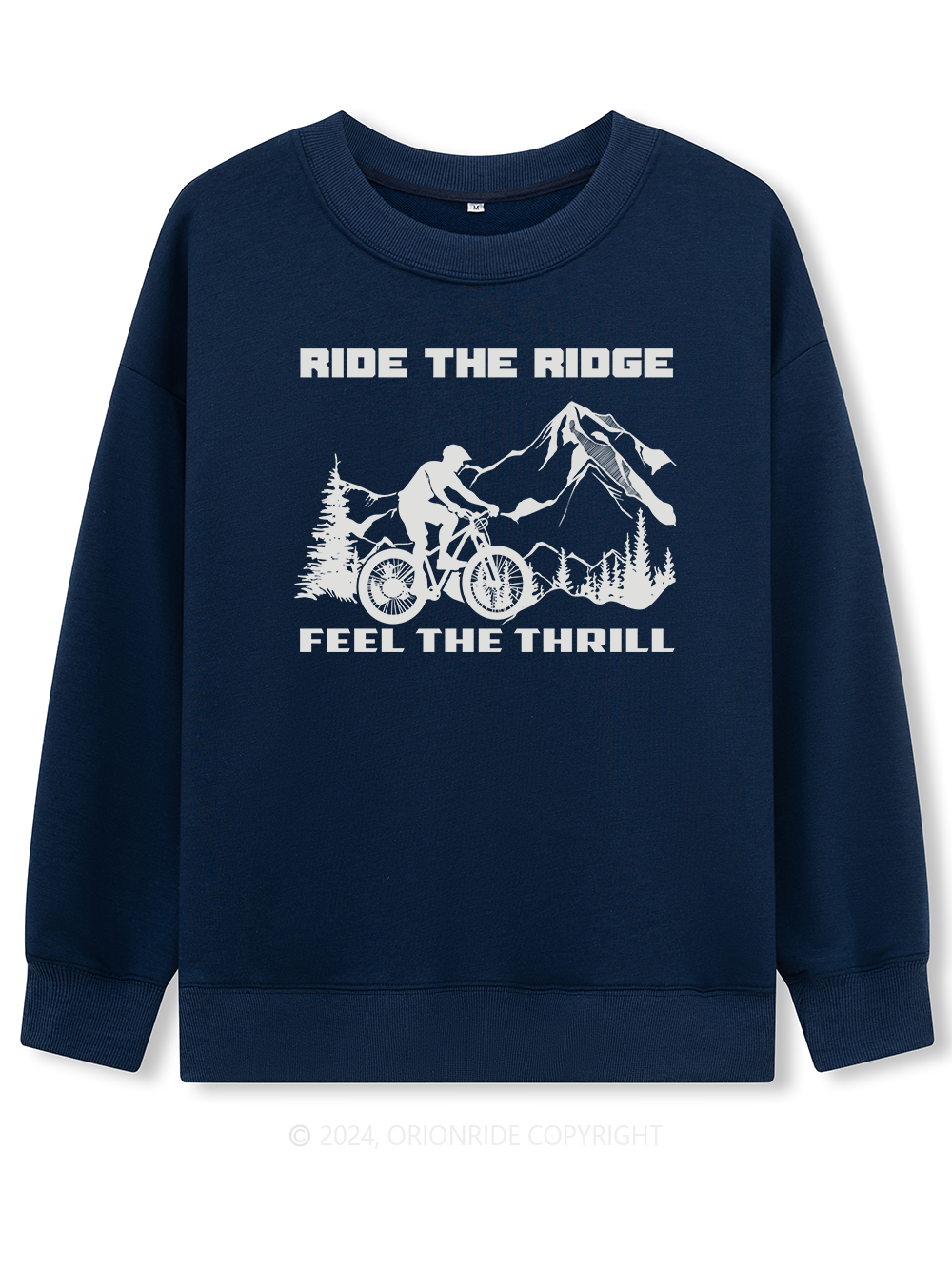 Orionride Long Sleeves Ride The Ridge Bike Sweatshirts