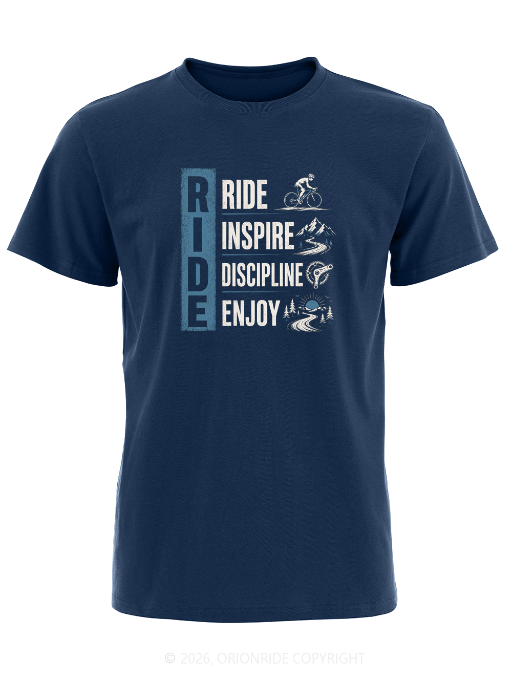 Orionride Rhythmic Motion Poetry Short Sleeves Bike T-Shirt