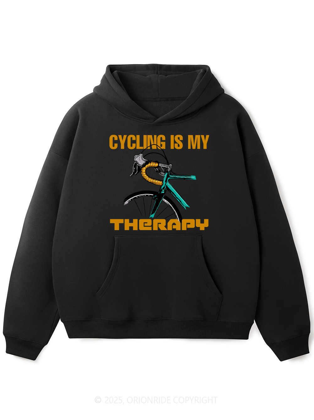 Orionride Cycling Is My Therapy Fleece Hoodie