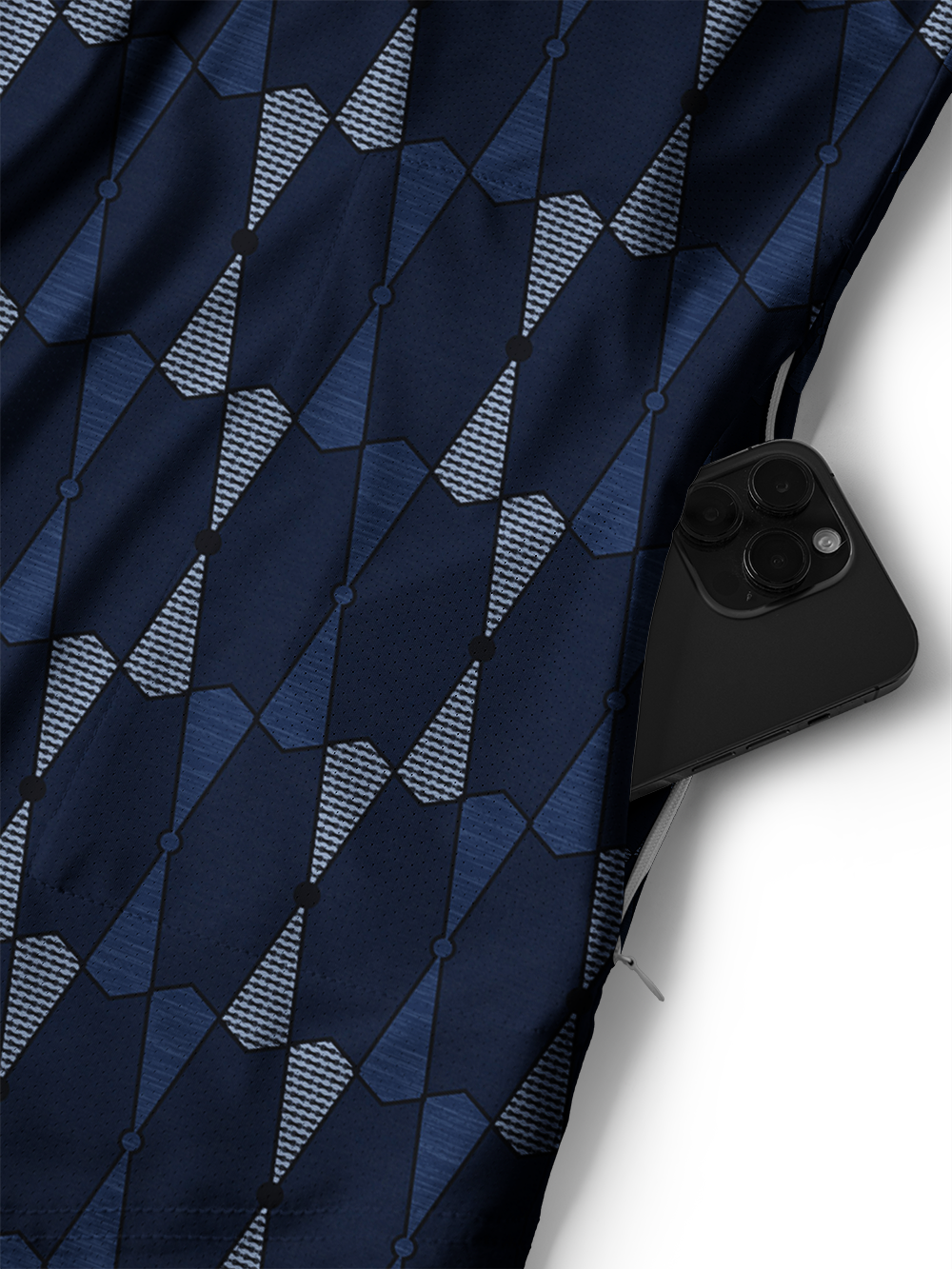 Orionride Geometric Rhythm Men's Stretchy Breathable Long Sleeve Gravel Shirt