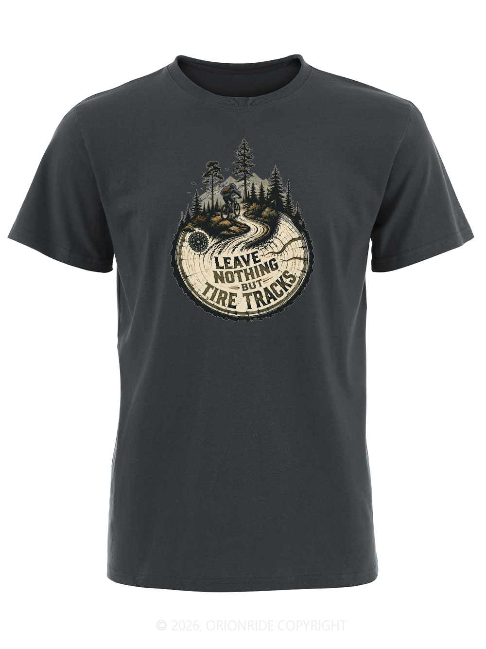Orionride Leave Tire Tracks Short Sleeves Bike T-Shirt