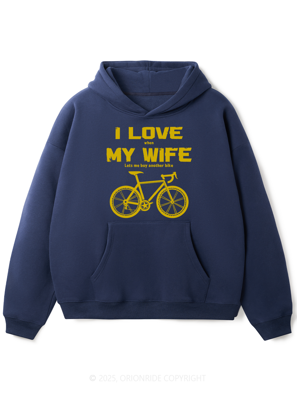 Orionride I Love My Wife Fleece Hoodie